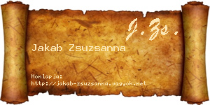 Jakab Zsuzsanna névjegykártya