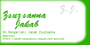 zsuzsanna jakab business card